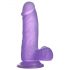 Lovetoy Jelly Studs - realistični dildo s postoljem 15cm (ljubičasti)