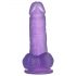 Lovetoy Jelly Studs - realistični dildo s postoljem 15cm (ljubičasti)