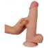 Lovetoy Sliding-Skin - dvostruki dildo - 21cm (natur)