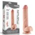 Lovetoy Sliding-Skin - dvouvrstvé přísavné dildo - 23 cm (přírodní)