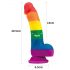 Lovetoy Prider - autentični tečni silikon dildo - 19cm (duga)