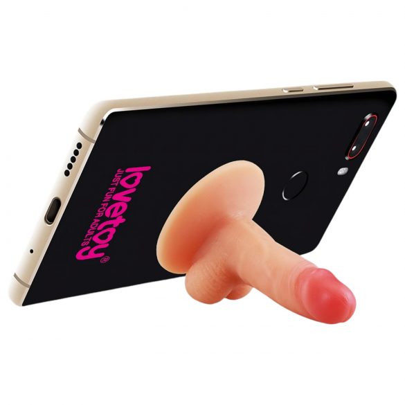 Lovetoy mini dildo sa držačem za telefon (natur)