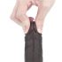 Lovetoy Sliding-Skin dvostruki dildo - 18cm (braon)