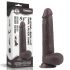 Lovetoy Sliding-Skin - dvostruki sloj dildo - 23cm (smeđi)