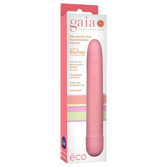 Gaia Eco L - ekološki vibrator (roze) - veliki