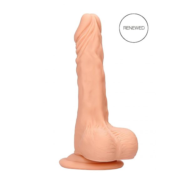 RealRock Dong 7 - realistické dildo s varlaty (17 cm) - přírodní