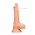 RealRock Dong 7 - prirodan dildo sa testisima (17cm) - natur