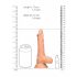 RealRock Dong 7 - realistické dildo s varlaty (17 cm) - přírodní