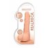 RealRock Dong 8 - prirodni dildo sa testisima (20cm) - natur boja