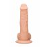 RealRock Dong 8 - prirodni dildo sa testisima (20cm) - natur boja