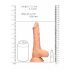 RealRock Dong 8 - prirodni dildo sa testisima (20cm) - natur boja