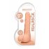 RealRock Dong 9 - realistické dildo s varlaty (23 cm) - přírodní