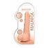 RealRock Dong 10 - realistické dildo s varlaty (25 cm) - přírodní