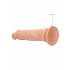 RealRock Dong 10 - realistické dildo (25 cm) - přírodní