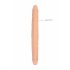 RealRock dupli dildo 36cm - prirodan izgled