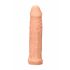 RealRock Penis Sleeve 6 - návlek na penis (17cm) - přírodní barva