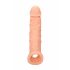 RealRock Penis Sleeve 8 - návlek na penis (21cm) - tělová barva