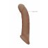 RealRock rukav za penis 21,5cm - tamno prirodno