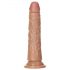 RealRock Slim - realistični dildo 15,5 cm (tamno prirodna)