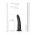 RealRock Slim realistični dildo - 15,5cm (crni)