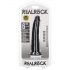 RealRock Slim realistični dildo - 15,5cm (crni)