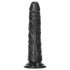 RealRock Slim realistični dildo - 15,5cm (crni)