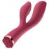 Raytech Rose - punjivi vodootporni vibrator sa klitoralnim krakom (crveni)