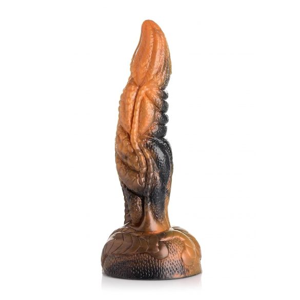 Creatura Cocks "Pohotnik" tekstura dildo - 20cm (narandžasta)