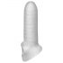 Fat Boy Micro Rebrasti - penis rukavac (15cm) - mlečno beli