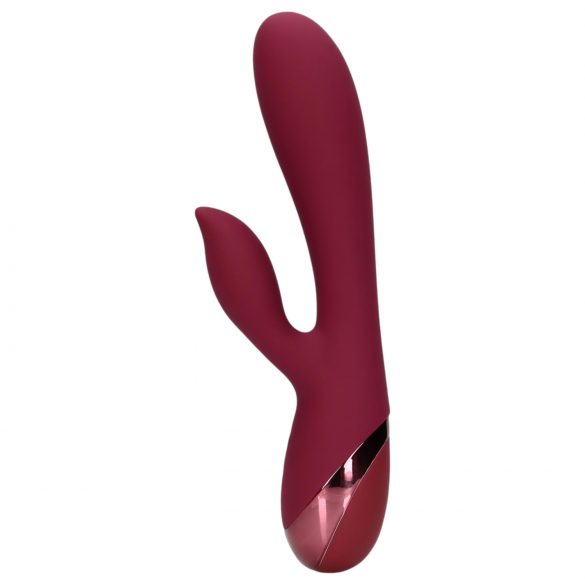 Loveline - punjivi crveni vibrator sa stimulatorom klitorisa