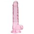 REALROCK - proziran realističan dildo - roze (17cm)