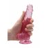 REALROCK - proziran realističan dildo - roze (17cm)