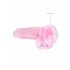 REALROCK - realistični dildo, providni pink (19cm)