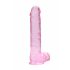 REALROCK - proziran realističan dildo - roze (22cm)