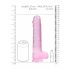 REALROCK - proziran realističan dildo - roze (22cm)