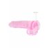 REALROCK - proziran realističan dildo - roze (22cm)