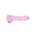 REALROCK - proziran realističan dildo - roze (22cm)