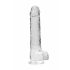 REALROCK - průsvitné realistické dildo - vodočisté (22cm)