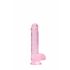 REALROCK - Providni realistični dildo - pink (15cm)