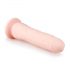 Easytoys - vakuumski dildo od silikona (21cm) - prirodna boja