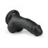 Easytoys - crni dildo sa vakuum postoljem i testisima (15 cm)