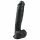 Easytoys - veliki crni dildo sa testisima i postoljem (26,5 cm)