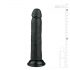 Easytoys - crni dildo sa vakumom (20,5cm)