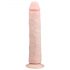 Easytoys - ekstra veliki dildo sa vakumom (28,5cm) - prirodan