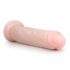 Easytoys - ekstra veliki dildo sa vakumom (28,5cm) - prirodan