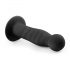 Easytoys rebrasti - vakumski analni dildo (14 cm) - crni