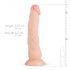 Real Fantasy Dylan - realistični dildo - 23cm (natur)