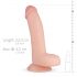 Real Fantasy Cliff – veran dildo sa testisima 22cm (prirodno)