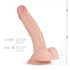 Realistični dildo Derek - 22cm, natur izgled!