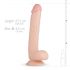 Real Fantasy Elvin - realistični dildo s testisima 28cm (natur)